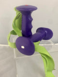 Nordic Fitness SMALL Purple / Neon Green Adjustable Wrist Strap FITNESS GRIPS - (8d)