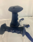 Nordic Fitness Custom SCOTT Navy Blue FITNESS GRIP Set with Adjustable Wrist Straps! - (8b)