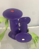 Nordic Fitness SMALL Purple / Neon Green Adjustable Wrist Strap FITNESS GRIPS - (8d)