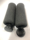 NEW NordicTrack Skier/  Ski Machines BACK WHEEL FRAME REPLACEMENT FOAM TUBE STOP / END RAIL PADS & CAPS;  Pro - Elite - 900-T Skiers